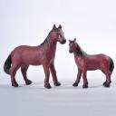 Horse and Foal- Red